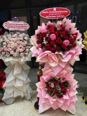 Kệ Hoa Khai Trương - Chúc Mừng - KT18