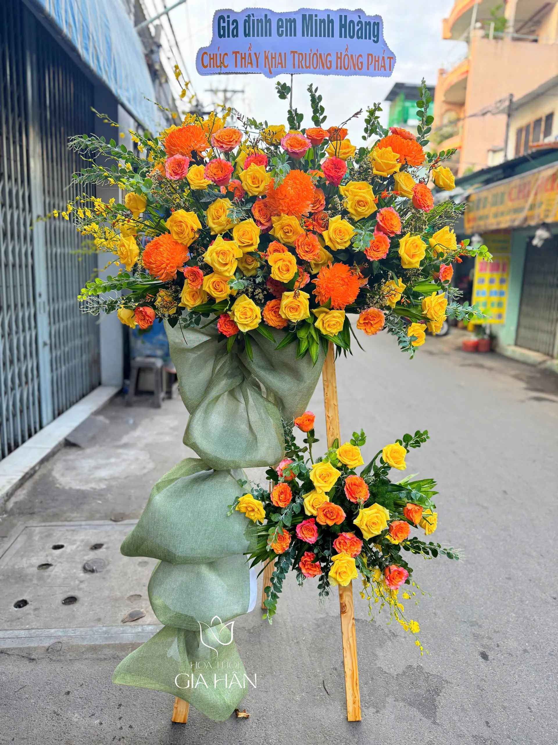 Kệ Hoa Khai Trương- Chúc Mừng - KT15